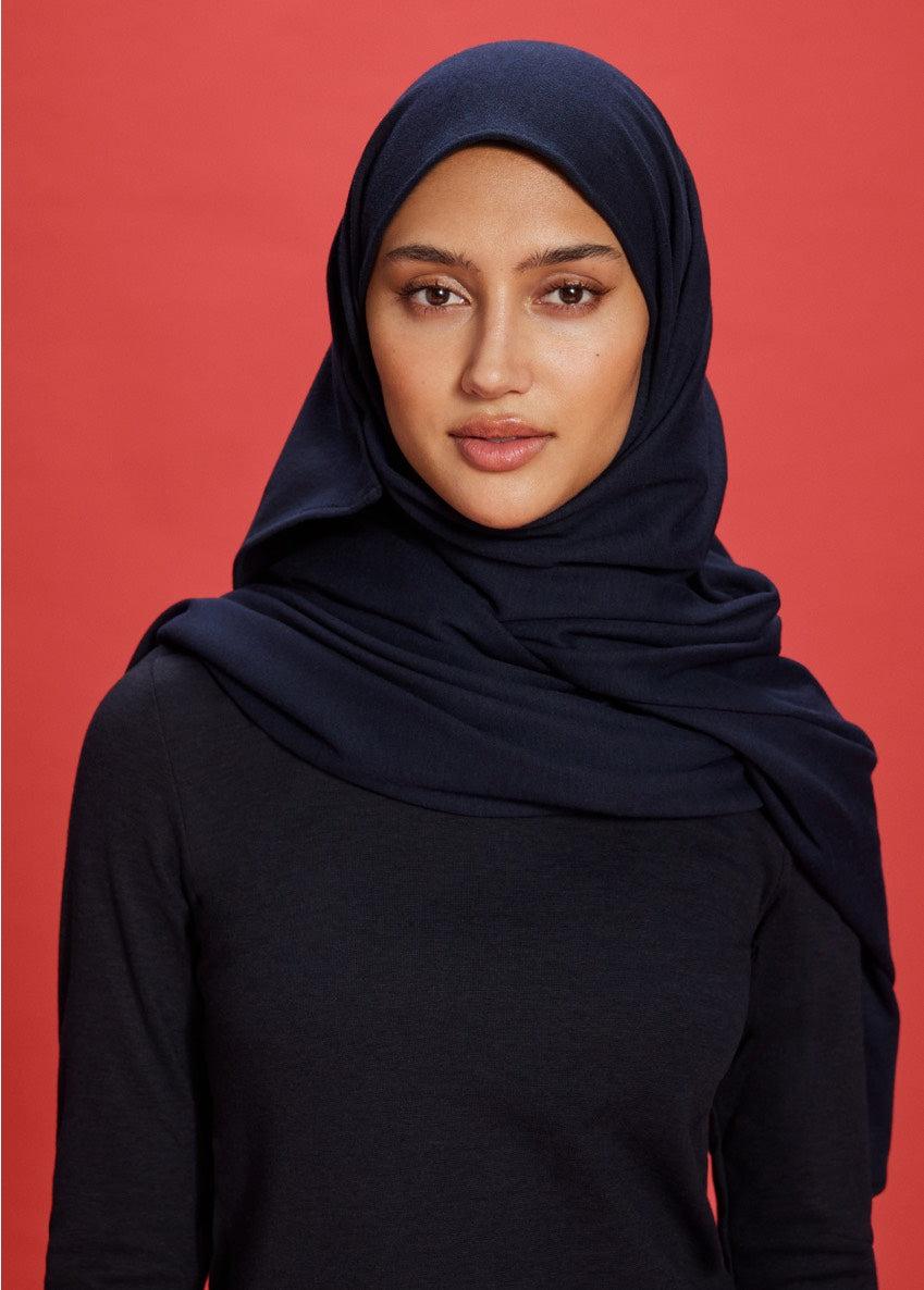 Fire-Resistant Hijab - Dark Navy