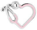 Stethoscope Heart Pin
